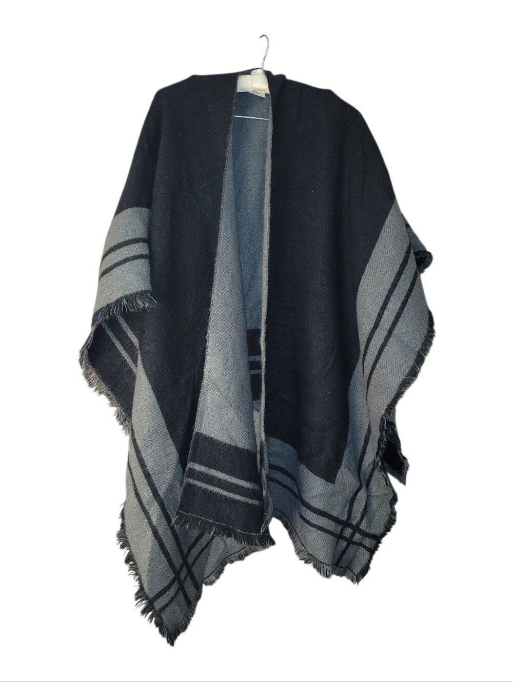 Woolrich Reversible Cape Poncho Outerwear Warm Fall O/S